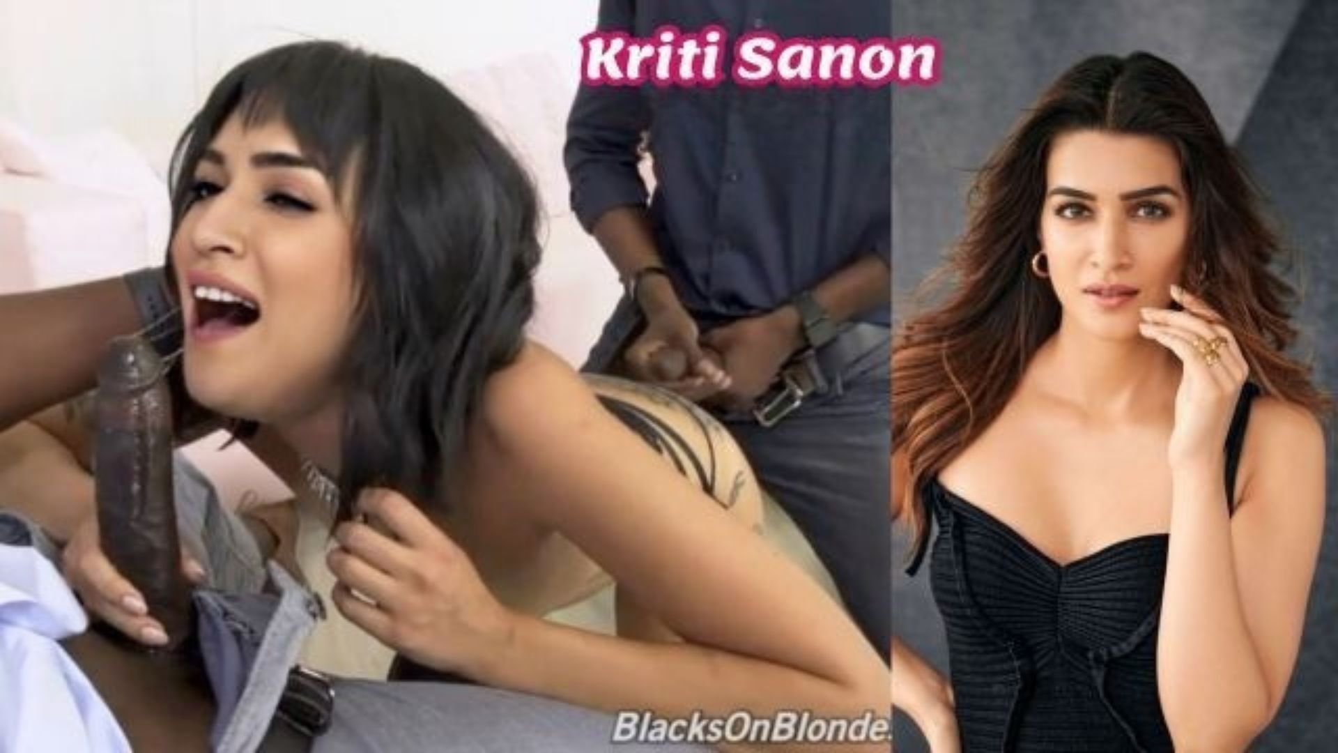 Kriti Sanon Ass And Pussy Fucked In Threesome Porn
